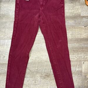 American Eagle Women's Burgundy Jeans Size 6